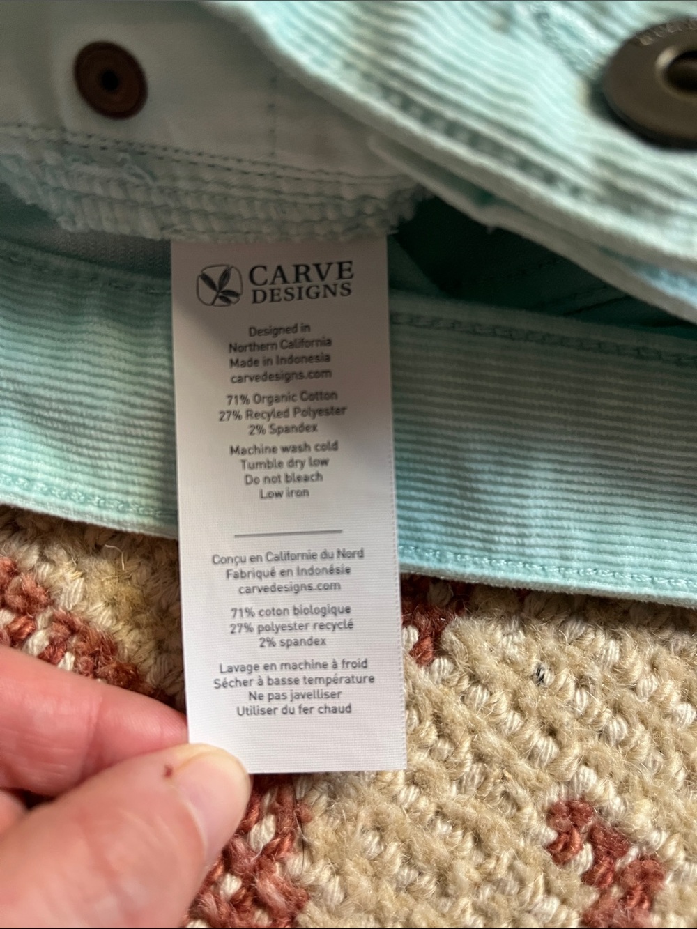 Carve Designs Oahu Shorts Mint Green Blue Boyfriend Cutoff Stretch Shorts 6 - Picture 6 of 8